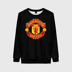 Свитшот женский Manchester United fc club, цвет: 3D-черный