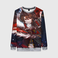 Свитшот женский Touhou Project Рейму Winter, цвет: 3D-меланж