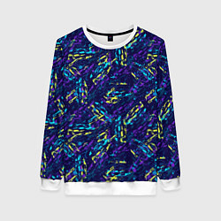 Свитшот женский Abstract vector pattern, цвет: 3D-белый