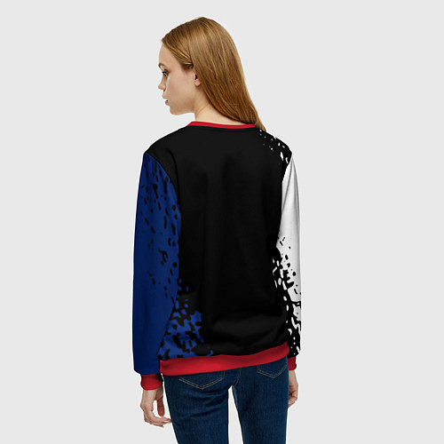 Женский свитшот Bully game краски рокстар / 3D-Красный – фото 4