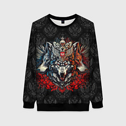 Женский свитшот Русские волки