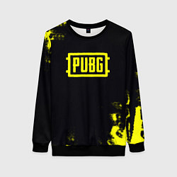 Свитшот женский Pubg краски абстракция, цвет: 3D-черный