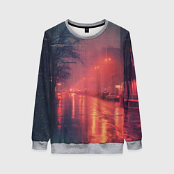 Женский свитшот Ночные городские огни