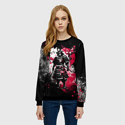 Свитшот женский Ghost of Tsushima - samurai, цвет: 3D-черный — фото 2