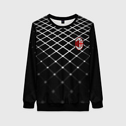 Свитшот женский Милан футбольный клуб, цвет: 3D-черный