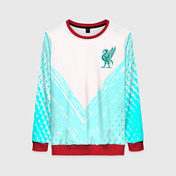 Свитшот женский Liverpool logo texture fc, цвет: 3D-красный