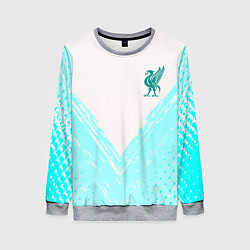 Женский свитшот Liverpool logo texture fc