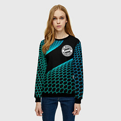 Свитшот женский Bayern football net, цвет: 3D-черный — фото 2