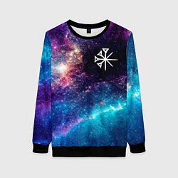 Свитшот женский Nightwish space rock, цвет: 3D-черный