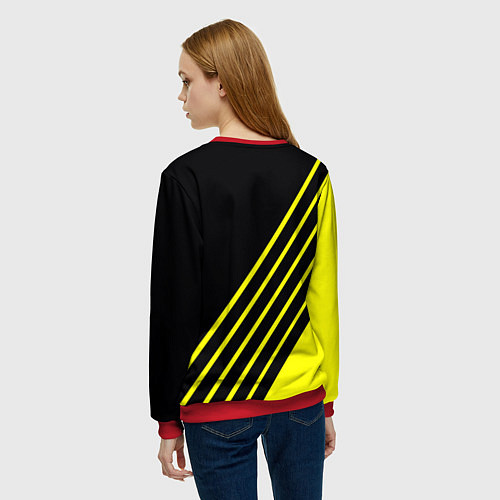 Женский свитшот Borussia sport line uniform / 3D-Красный – фото 4
