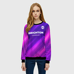 Свитшот женский Brighton legendary sport grunge, цвет: 3D-черный — фото 2