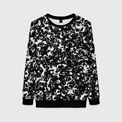 Свитшот женский Черный жидкий металл, цвет: 3D-черный