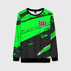 Свитшот женский Bayer 04 sport green, цвет: 3D-черный