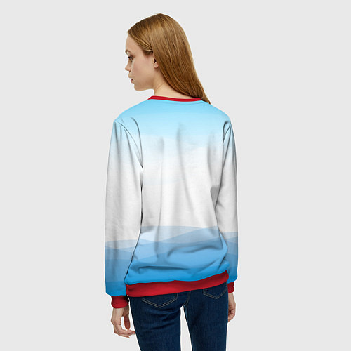 Женский свитшот Гестия из Данмачи / 3D-Красный – фото 4