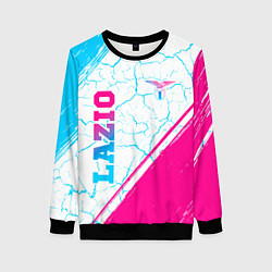 Свитшот женский Lazio neon gradient style вертикально, цвет: 3D-черный