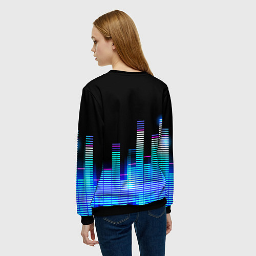 Женский свитшот Judas Priest эквалайзер / 3D-Черный – фото 4
