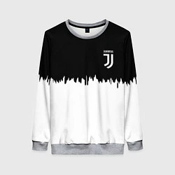 Свитшот женский Juventus белый огонь текстура, цвет: 3D-меланж