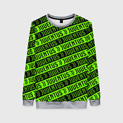 Женский свитшот Juventus green pattern sport