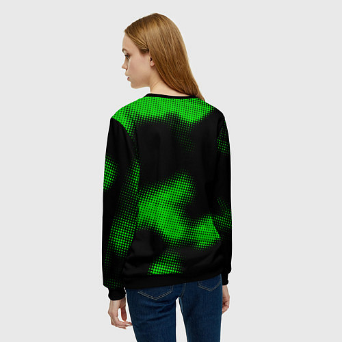 Женский свитшот PSV sport halftone / 3D-Черный – фото 4