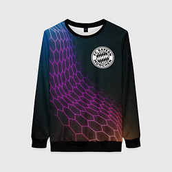 Свитшот женский Bayern футбольная сетка, цвет: 3D-черный