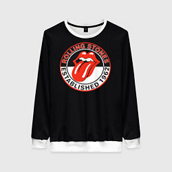 Свитшот женский Rolling Stones Established 1962 group, цвет: 3D-белый