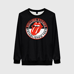 Свитшот женский Rolling Stones Established 1962 group, цвет: 3D-черный