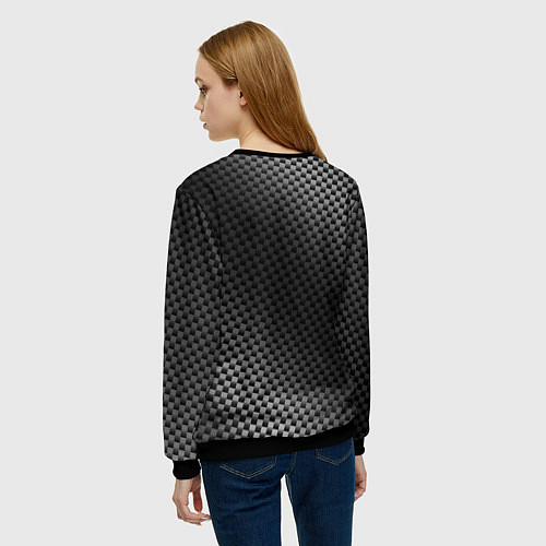 Женский свитшот Infiniti sport carbon / 3D-Черный – фото 4