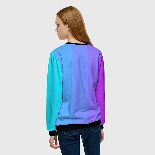 Женский свитшот Fivecolor / 3D-Черный – фото 4