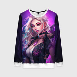 Свитшот женский League of Legends Kaisa Kda style, цвет: 3D-белый