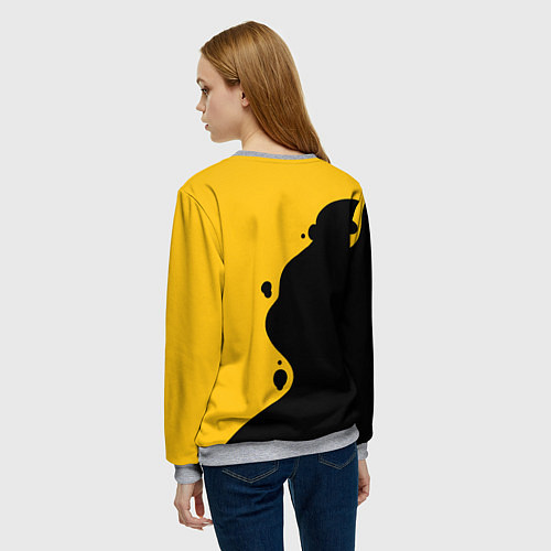 Женский свитшот Господин злодей - Выходной господина злодея / 3D-Меланж – фото 4