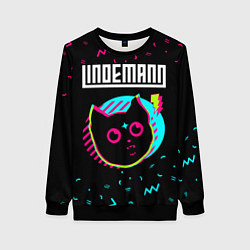 Свитшот женский Lindemann - rock star cat, цвет: 3D-черный