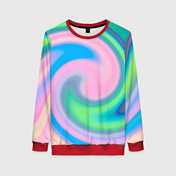 Женский свитшот Абстрактный разноцветный круговорот