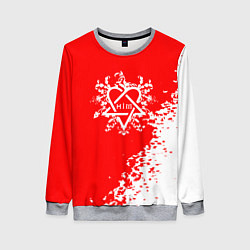 Свитшот женский Him финская, цвет: 3D-меланж