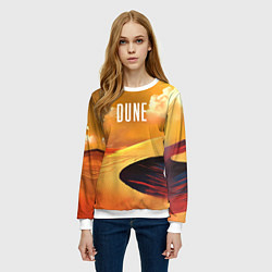 Свитшот женский Dune - sands, цвет: 3D-белый — фото 2