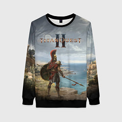Свитшот женский Герой titan quest 2, цвет: 3D-черный