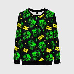 Свитшот женский Game over press start, цвет: 3D-черный