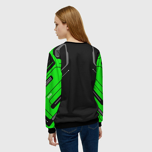 Женский свитшот Games soldier / 3D-Черный – фото 4