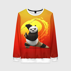 Свитшот женский Мастер По - Кунг-фу панда, цвет: 3D-белый
