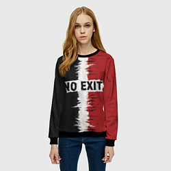 Свитшот женский Выхода нет, цвет: 3D-черный — фото 2