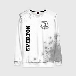 Свитшот женский Everton sport на светлом фоне вертикально, цвет: 3D-белый