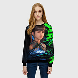 Свитшот женский Stellar Blade Ева, цвет: 3D-черный — фото 2