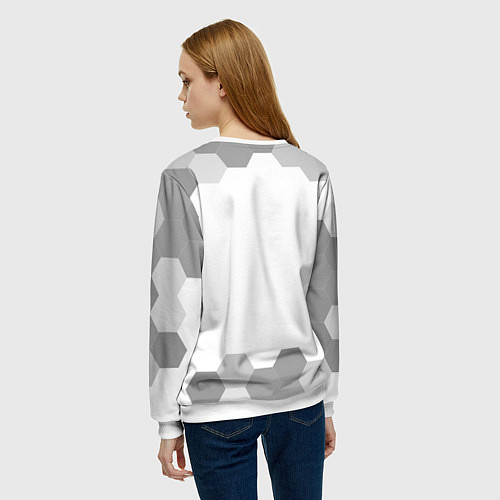 Женский свитшот Everton sport на светлом фоне / 3D-Белый – фото 4