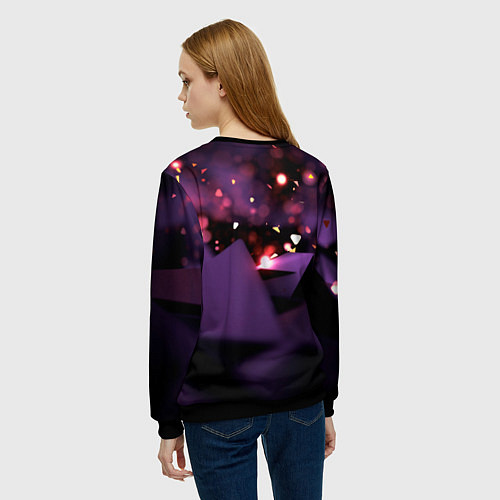 Женский свитшот Stellar Blade Eve purple / 3D-Черный – фото 4