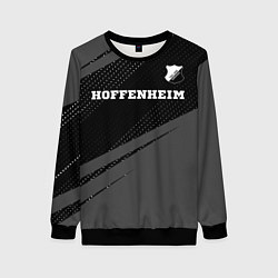 Свитшот женский Hoffenheim sport на темном фоне посередине, цвет: 3D-черный