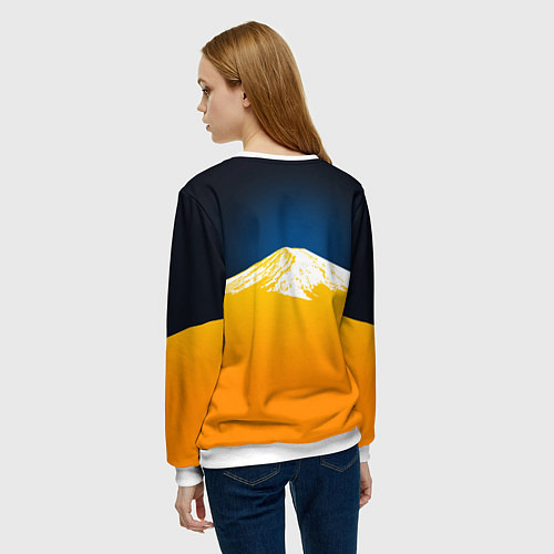 Женский свитшот Спортивный японский автомобиль / 3D-Белый – фото 4