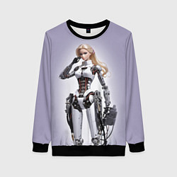 Свитшот женский Barbie cyberpunk - ai art fantasy, цвет: 3D-черный