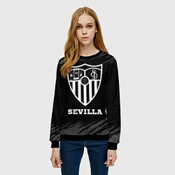 Свитшот женский Sevilla sport на темном фоне, цвет: 3D-черный — фото 2
