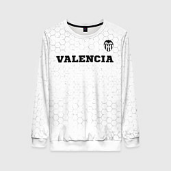 Женский свитшот Valencia sport на светлом фоне посередине