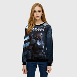 Свитшот женский Mass Effect game, цвет: 3D-черный — фото 2