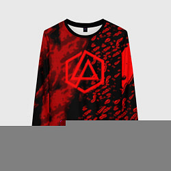 Свитшот женский Linkin park red logo, цвет: 3D-черный